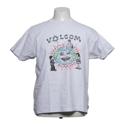 Volcom, T-shirt, Größe: M, Keutchi, Weiß, Print, Herren #C0O