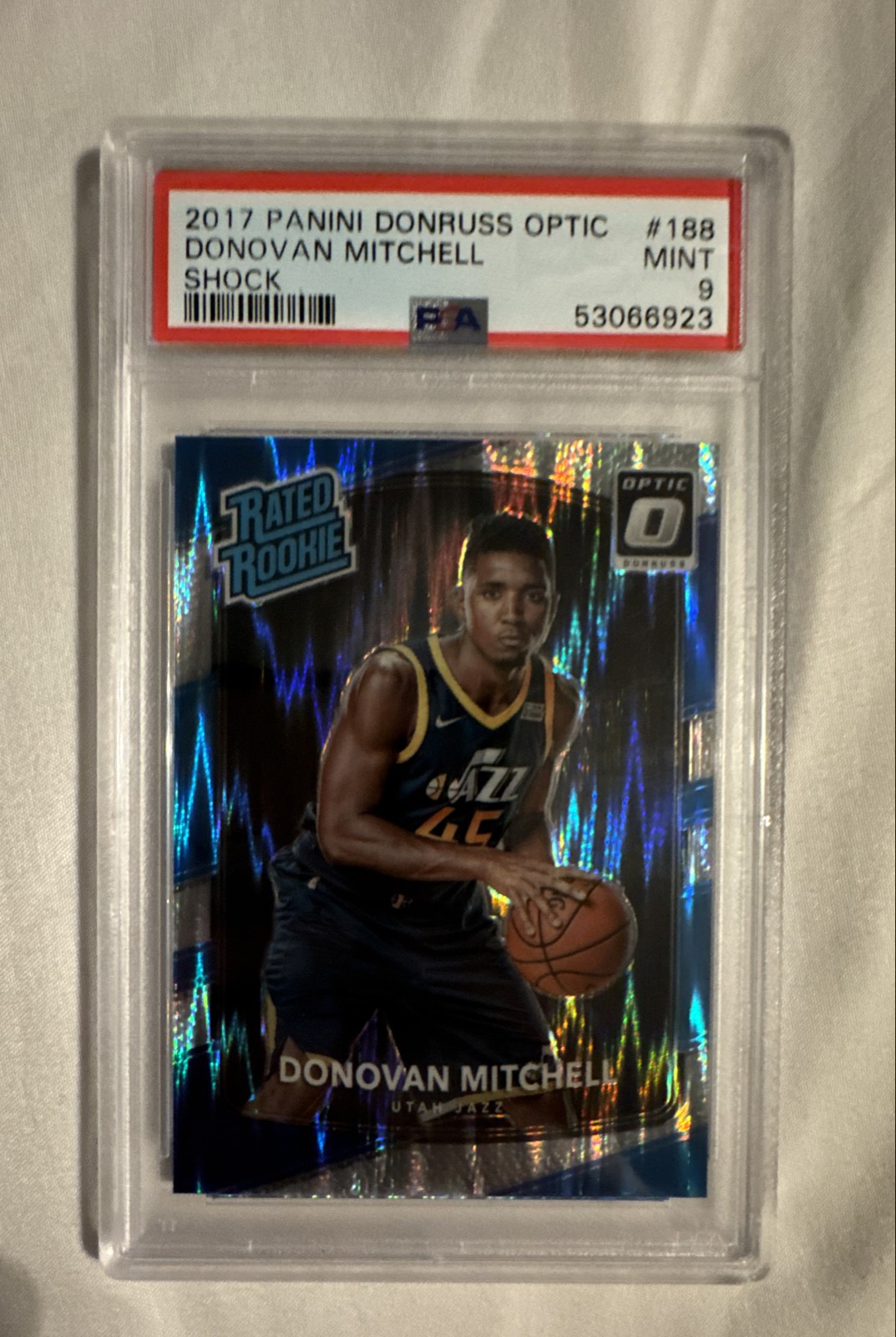 2017-18 Panini Donruss Optic - Rated Rookie Donovan Mitchell #188 Shock (RC)