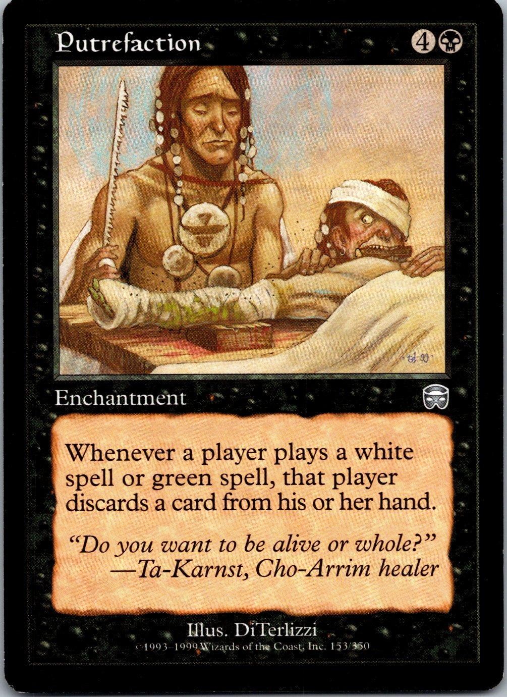 Putrefaction 153 Uncommon Mercadian Masques Magic: The Gathering MP