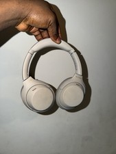 Sony WH-1000XM4 Wireless Over-Ear Headphones, Noise-Cancelling, Silver/Beige