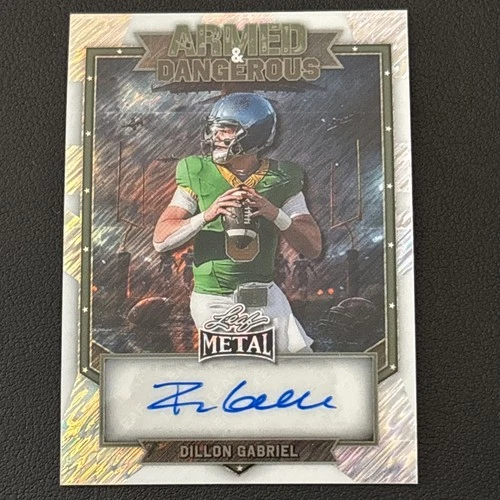 DILLON GABRIEL 2026 LEAF METAL FOOTBALL /12 AUTO CLEVELAND BROWNS