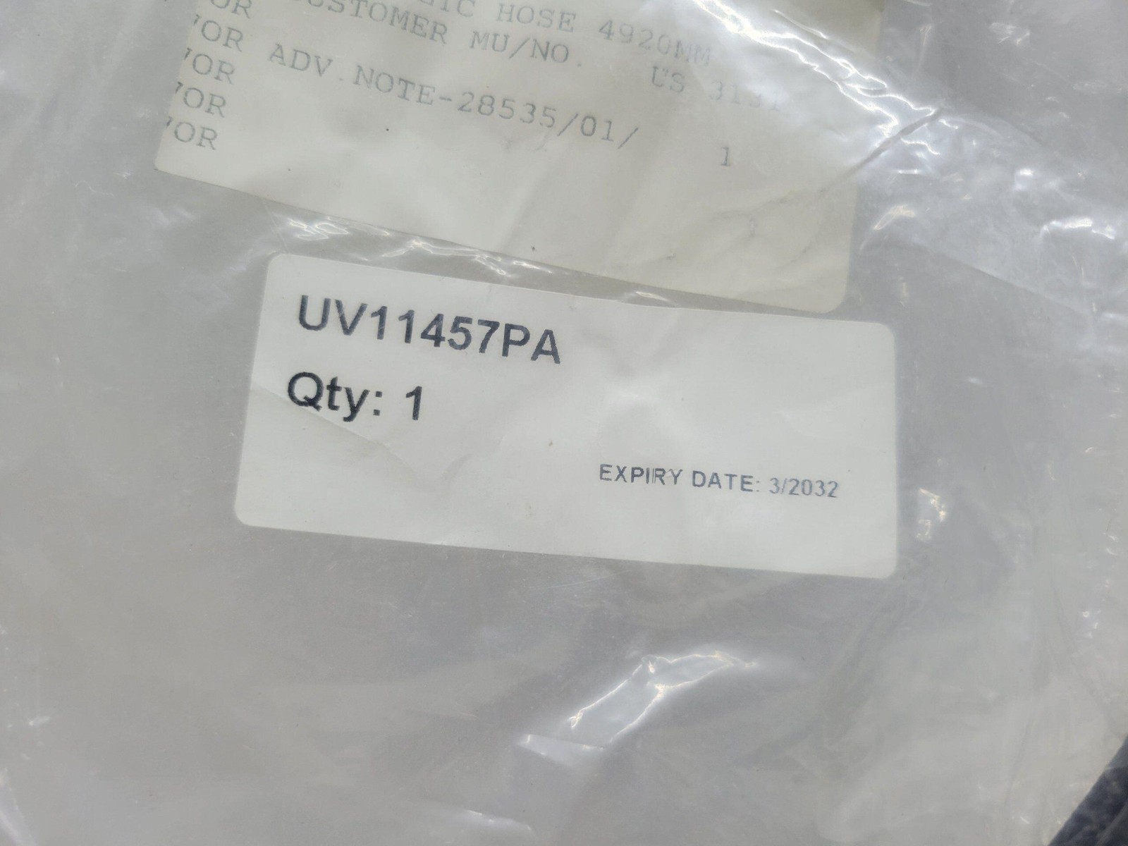 Rolls Royce / Bentley Hydraulic Line Hose Tube Pipe UV11457PA