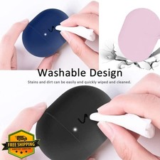 Google Pixel Buds A-Series Case Pink Silicone w/ Keychain LED
