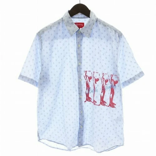 Supreme 21SS Butthole Surfers S chemise manches courtes motif général léger utilisé 00