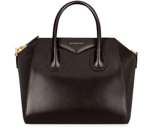 GIVENCHY Antigona Small Chocolate Leather Handbag New And Authentic