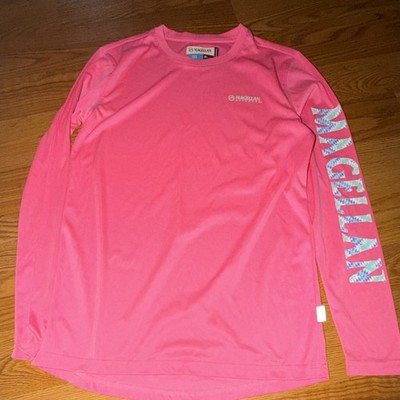 Magellan Women s Pink Solid Lightweight Crew Neck Long Sleeve T-Shirt XS Active