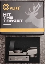 CVLIFE Red Dot Sight Scope Reflex Sight 4 Red or Green Reticle Patterns & Manual