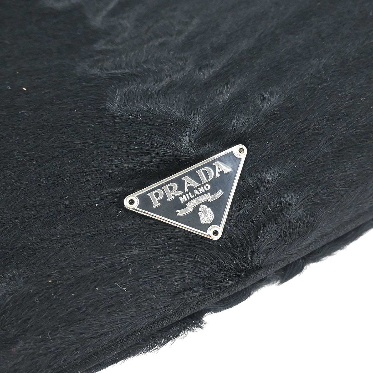 Prada Black Pony Hair Handbag 103 135696 thumbnail 3