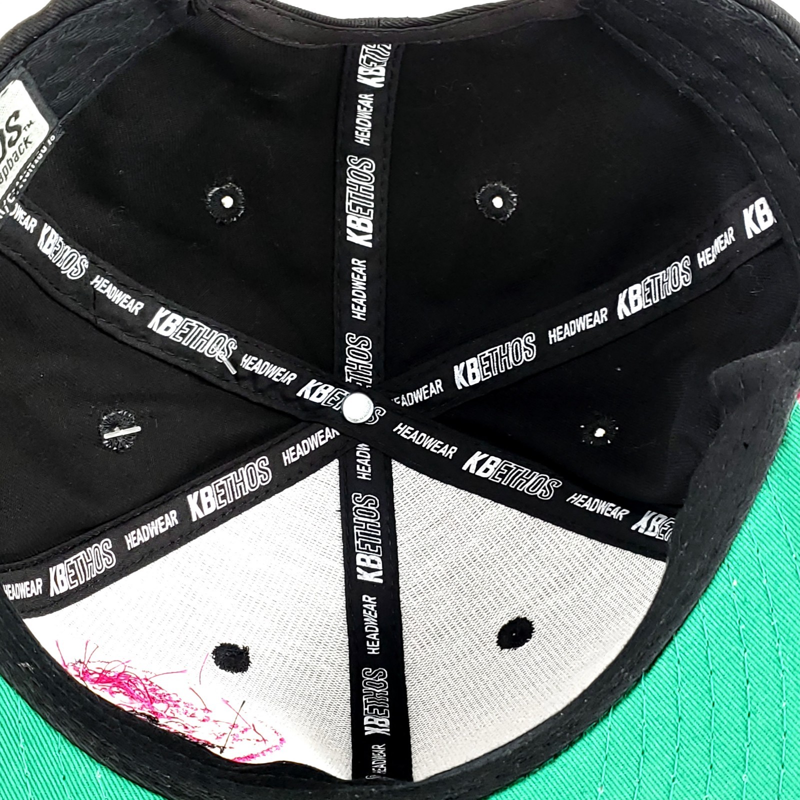 Ski Town Shootout Snapback Hat Black/Pink KBETHOS Premium Headwear Flat Brim image 8