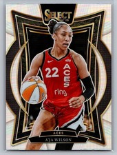 2025 WNBA Select A'Ja Wilson Silver Prizm #56 Las Vegas Aces