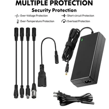54.6V/2A With DC 5.5 Connector For 48V Li-ion Battery