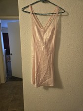 Victoria's Secret pink lace slip dress Size S