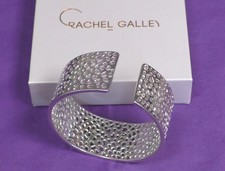 Rachel Galley ENKAI Lattice Cuff Bangle 62.69gms 925 Sterling Silver 7-8 Adjusta