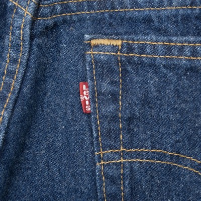 VINTAGE LEVIS 501 INDIGO BLUE DARK WASH JEANS 1980S SIZE 32X31