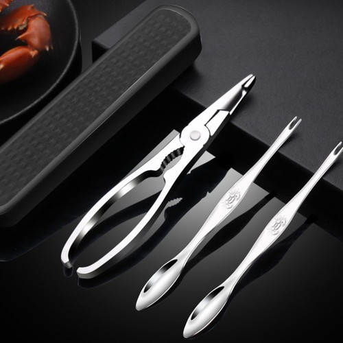 Forbici cracker guscio di granchio in acciaio inox set utensili aragosta frutti di mare-utensili - Foto 6 di 12