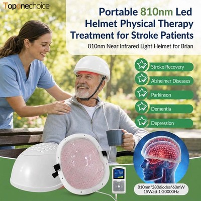 Brain Therapy Helmet 810nm for Stroke Rehabilitation Mental Relief for Home Use