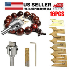 Buddha Beads Ball Router Bit Wooden Bead Maker Beads Drill Bit Cutter Tools Kit