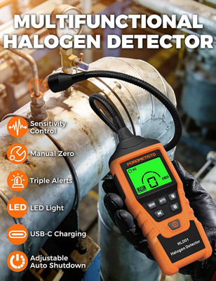 2 in 1 Rechargeable Halogen Detector High-Precision Chips