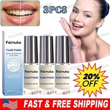3PACK 5ml Tooth Polish,Tooth Paint, Natural Teeth Whitening Paint USA 20 off