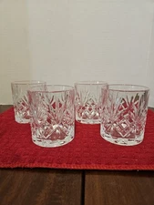 Four RCR Melodia Ultraclear Crystal Old Fashion Double Shot Whiskey Glasses