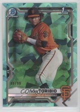 2021 Bowman Chrome Sapphire Edition Aqua Refractor 88/99 Luis Toribio 0b3