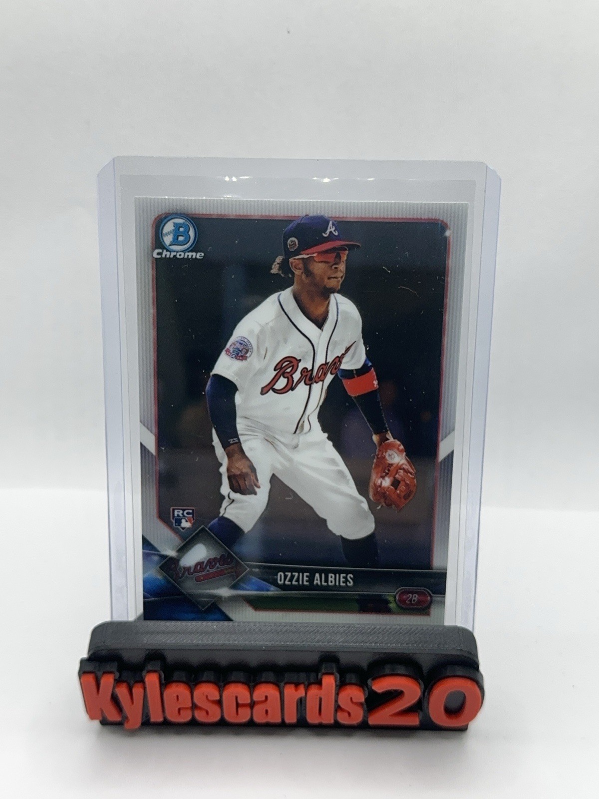 2018 Bowman Chrome #92 OZZIE ALBIES RC Braves
