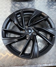 17" Set of 4 VW Polo Adelaide Style Alloy Wheels Semi Matte black Audi A1 5x100 