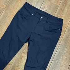 Lululemon ABC Pant Men Size 34x28.5 Slim Fit Warpstreme True Navy Golf Commuter