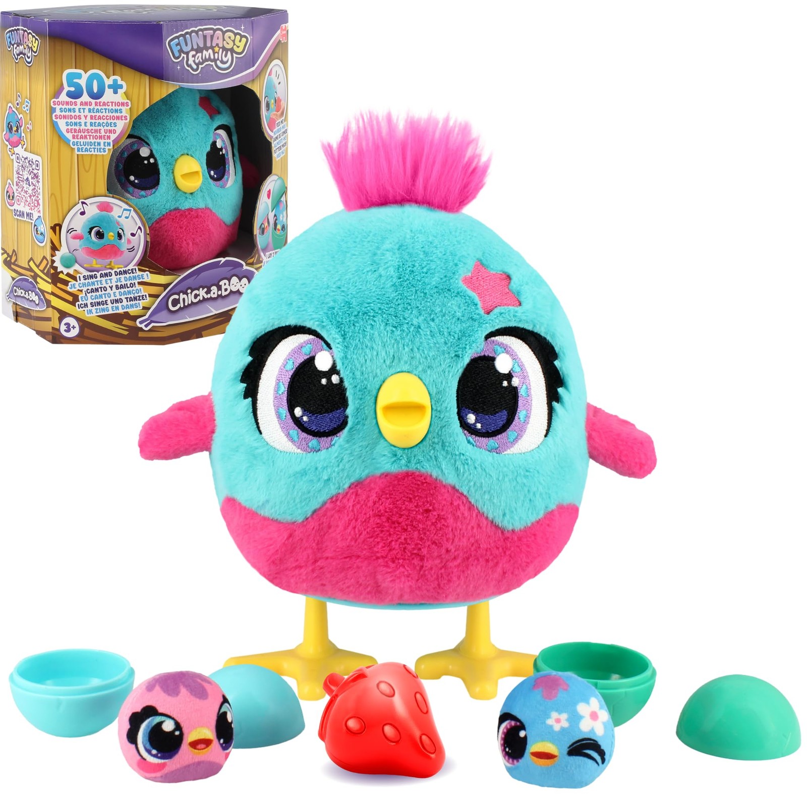 Poule qui pond des oeufs Chick-a-Boo, la peluche electronique parfaite pour un cadeau d'anniversaire