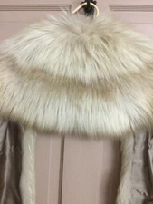 Real Golden Island fox fur vtg. sling/stole/shawl excellent beautiful