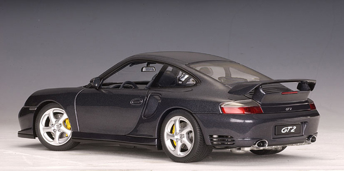 PORSCHE 911 (996) TURBO COUPE GT2 DARK GRAY BY AUTOart 1:18