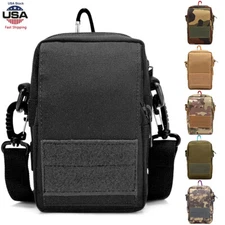 Tactical Molle EDC Pouch Cell Phone Holster Holder Bag Military Waist Belt Pack