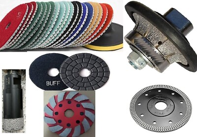 Granite Marble 1'' Demi Bullnose B25 Profiler 30 stone polish pad core bit blade