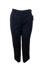 Liz Claiborne Women's Black Straight Fit Petite Trousers Size 10 - New