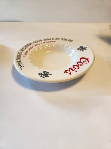 Vintage Coors America's Fine Light Beer Ceramic Ashtray / Coin Dish Pre-owned - Picture 5 of 7