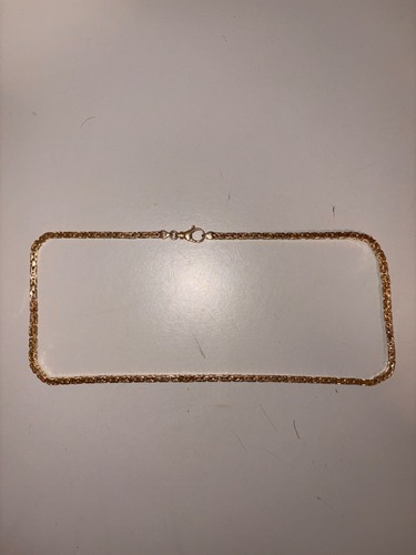 Italian 14k Yellow Gold Solid Square Byzantine Chain Necklace 20” 3.0mm 38. gram - Picture 3 of 5