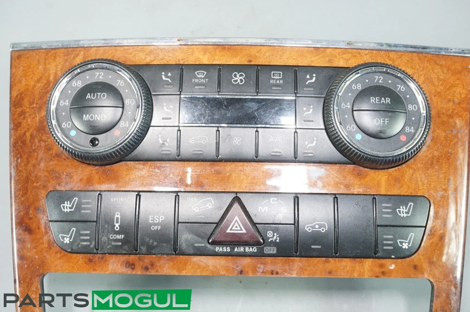 07-12 W164 X164 R251 MERCEDES ML CLASE GL R TABLERO DELANTERO CLIMATIZADOR OEM Foto 3 de 4