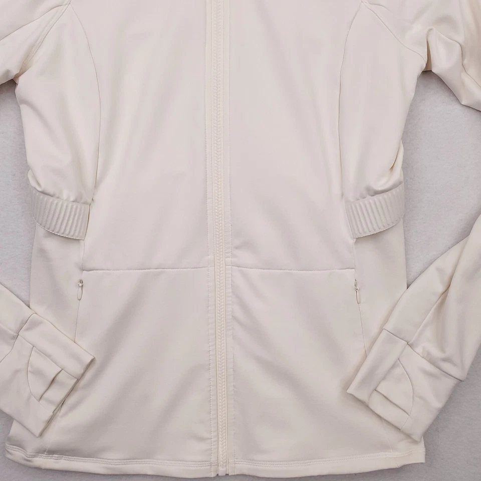 Fabletics Jacket Womens Large Cream Trinity Cold Weather Performance Track Coat - Image 2 of 4