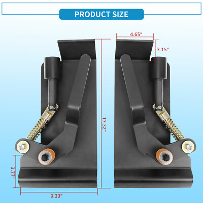 Weld-on Skid Steer Quick Attach Bucket Conversion Adapter