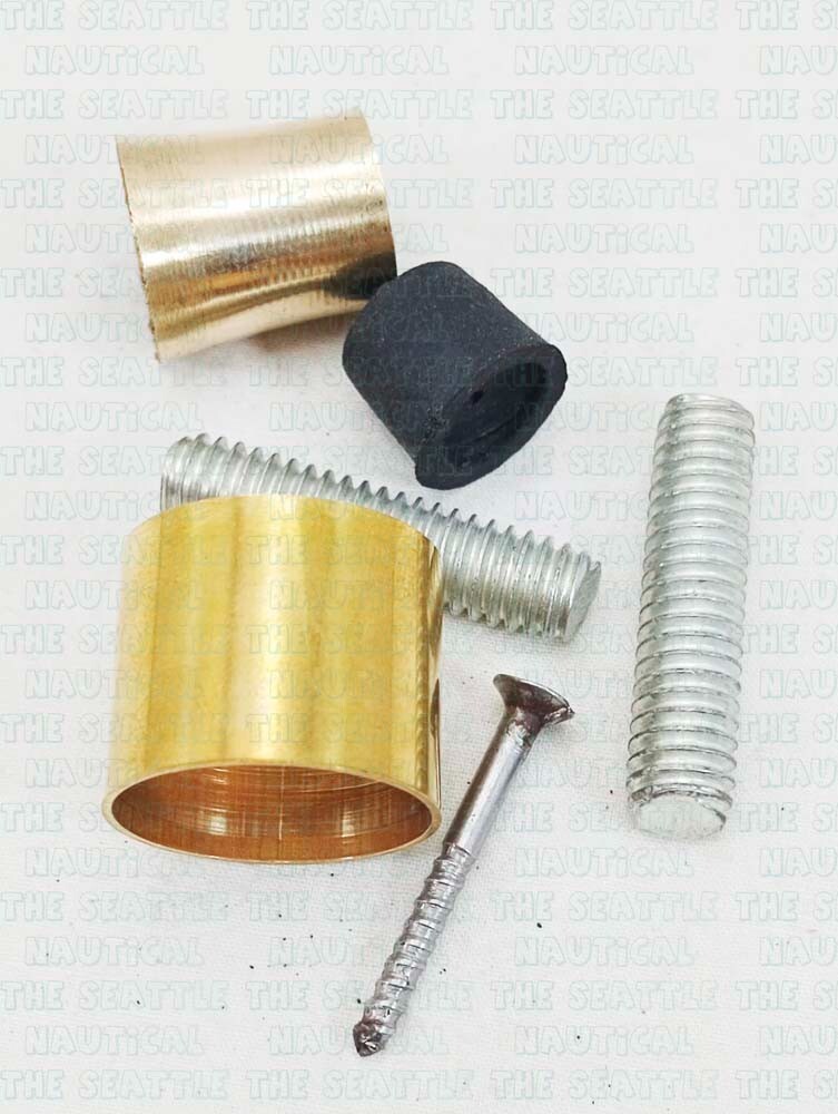 Solid Brass Spare Rubber Tip, Stud, Pipe for Wood… - image 10