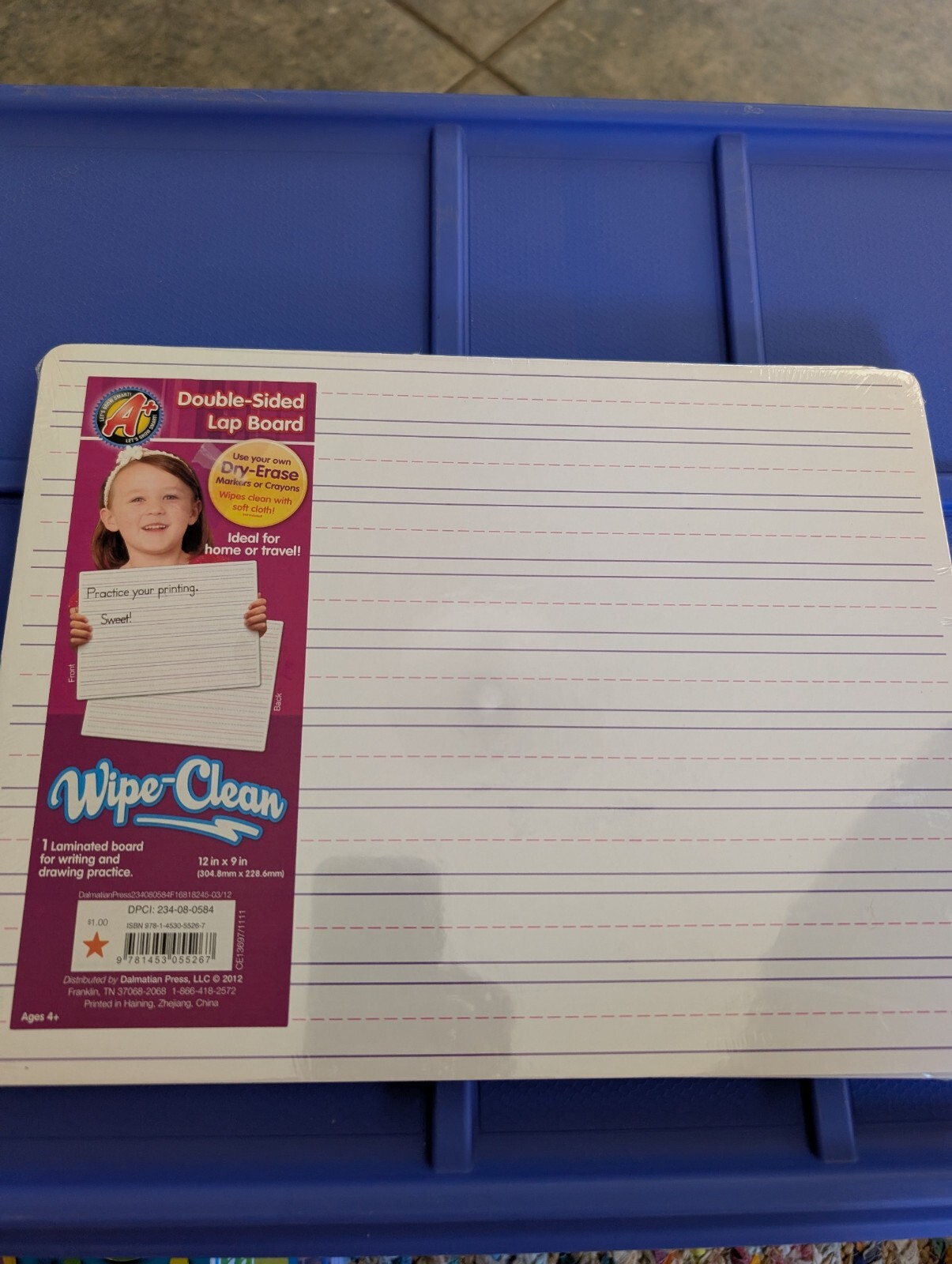 White Dry Erase Lapboards - 3-Pack Double Sided Lined Lap Board 12x9”* NIP