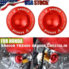 2PCS Oil Valve Cap Tappet Adjusting Cover For HONDA CRF230M CRF230L TRX400