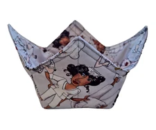 Reversible Microwavable Soup Bowl Cozy / Pot Holder/ Hot Pad