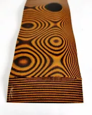 2 pcs. BLACK / SAFETY ORANGE LAYERED .250" G10 KNIFE HANDLE SCALES 6" x 2"