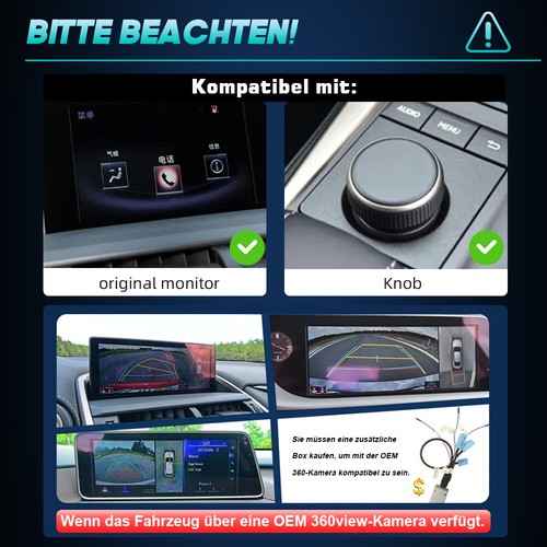Android radio 10.25" für 2014-2017 Lexus NX knob carplay GPS touchscreen 4G wifi - Zdjęcie 2 z 14