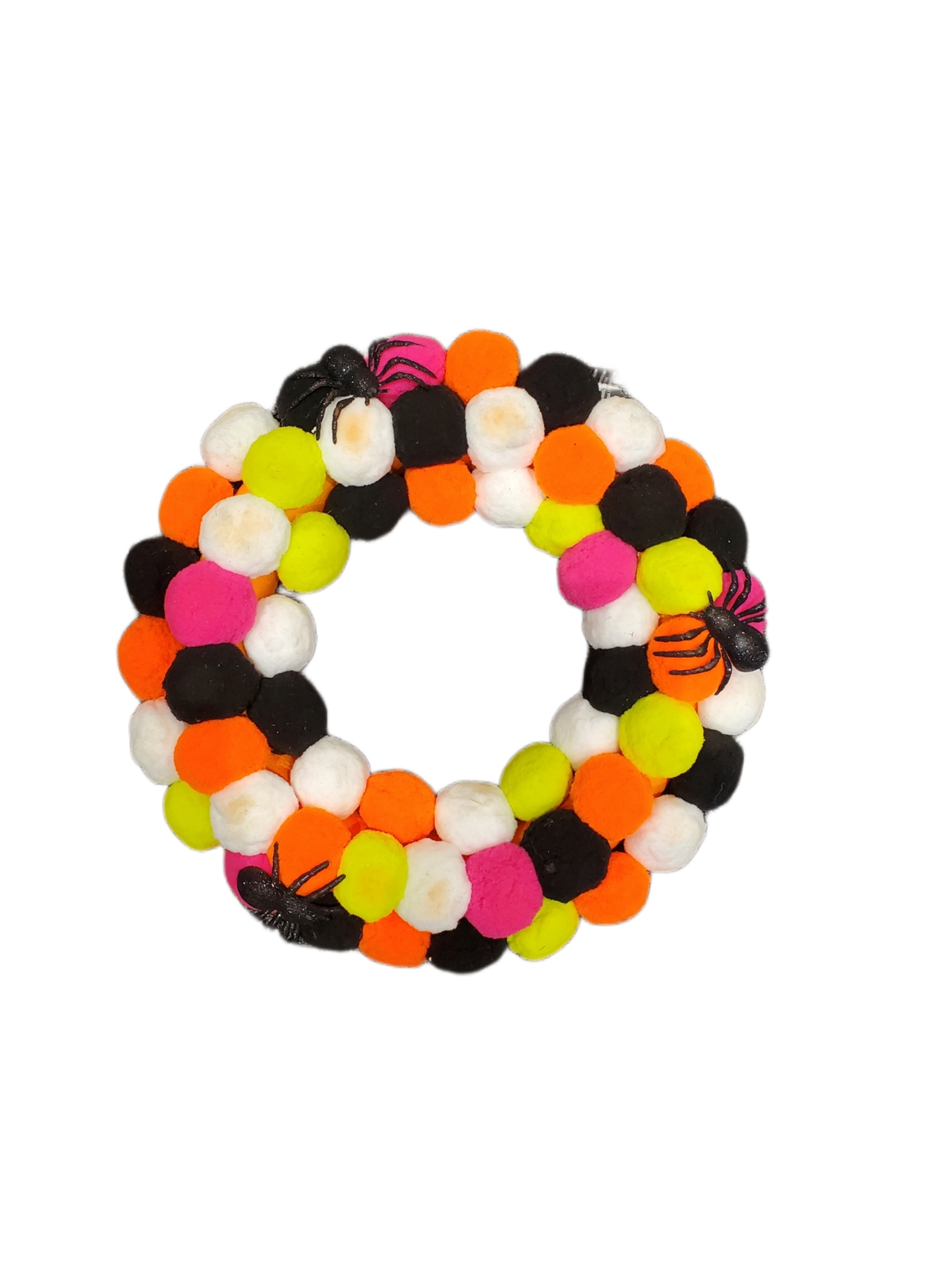 ASHLAND HALLOWEEN POMPOM SPIDER WREATH for sale online eBay