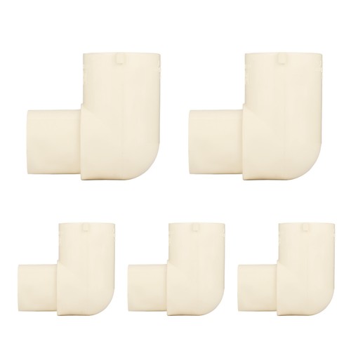 5 Pack EFIELD CPVC Fittings, 1" Spigot x 1" Socket CPVC CTS 90° Street Elbow