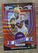 2021 Panini Prizm Draft Picks Terrace Marshall Ruby Wave Prizm Crusade Rookie