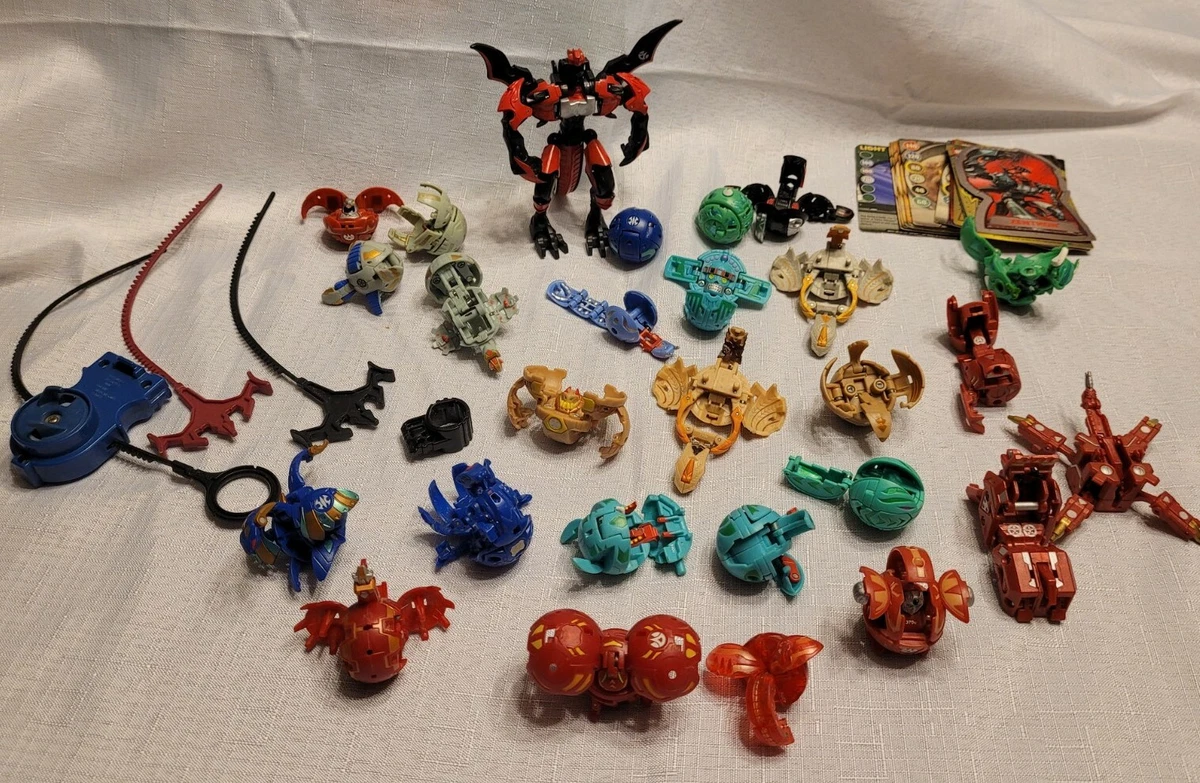 Bakugan Battle Planet Battle Brawlers Lot of Toys w/ Cards Zenthon