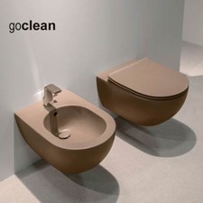 Sanitari sospesi Flaminia App fango vaso Goclean, bidet coprivaso slim softclose